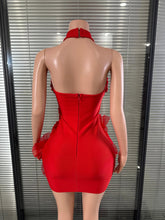 Load image into Gallery viewer, Glamorous 3D Flower Bandage Dress