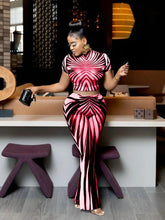 Load image into Gallery viewer, Loanda Sheer Mesh Flare Pants Set