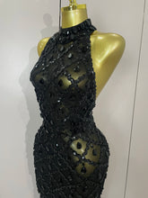 Load image into Gallery viewer, Luxe Chandelier Mesh Maxi Dress