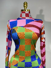 Load image into Gallery viewer, Colorful Print Rhinestone Jumpsuit