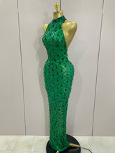 Load image into Gallery viewer, Luxe Chandelier Mesh Maxi Dress