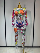 Load image into Gallery viewer, Cartoon Print Jumpsuit
