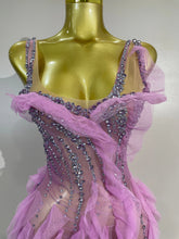 Load image into Gallery viewer, Leila Mesh Ruffled Mini Dress