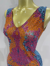 Load image into Gallery viewer, Lexa Rhinestone Mesh Dress