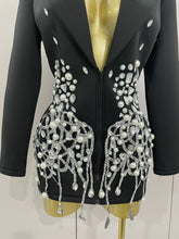 Load image into Gallery viewer, Pearls Blazer Mini Dress
