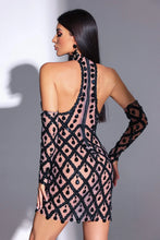 Load image into Gallery viewer, Shinning Crystal Mesh Dress