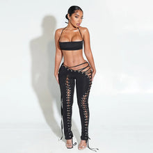Load image into Gallery viewer, Iris Lace Up Pants Set