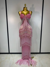 Load image into Gallery viewer, Shine Bright Rhinestone Maxi Dress