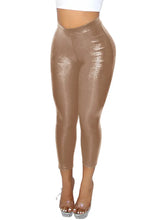 Load image into Gallery viewer, Leather Capri Pants Set