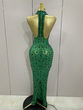 Load image into Gallery viewer, Luxe Chandelier Mesh Maxi Dress