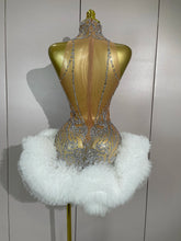 Load image into Gallery viewer, Cocktail Feather Mini Dress