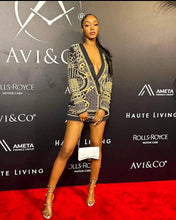 Load image into Gallery viewer, Embroidered Vintage Blazer Dress