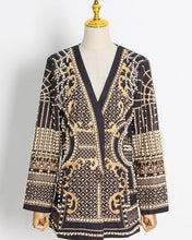 Load image into Gallery viewer, Embroidered Vintage Blazer Dress