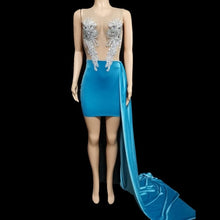 Load image into Gallery viewer, Sparkly Rhinestones Mesh Dress FancySticated