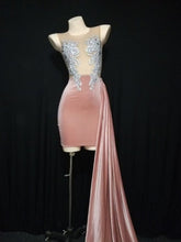 Load image into Gallery viewer, Sparkly Rhinestones Mesh Dress FancySticated