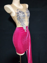 Load image into Gallery viewer, Sparkly Rhinestones Mesh Dress FancySticated