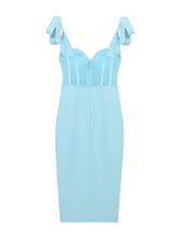 Load image into Gallery viewer, Take A Bow Diamond Midi Dress FancySticated