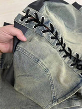 Load image into Gallery viewer, Tie Up Denim Short Set FancySticated