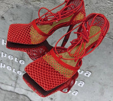 Load image into Gallery viewer, Trendy Lace Up High Heels FancySticated