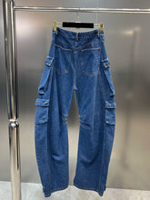 Load image into Gallery viewer, Worth A Shot Cargo Jeans FancySticated
