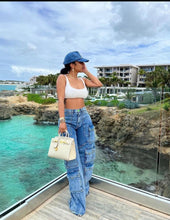 Load image into Gallery viewer, Worth A Shot Cargo Jeans FancySticated