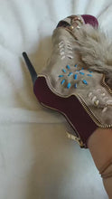 Load and play video in Gallery viewer, Vintage Furry Heeled Boots