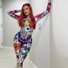 Load image into Gallery viewer, Cartoon Print Jumpsuit