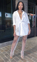 Load image into Gallery viewer, Sparkle Fishnet Rhinestone Trouser