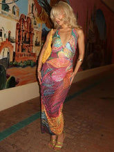 Load image into Gallery viewer, Opulent Crystal Backless Dress