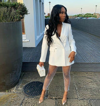 Load image into Gallery viewer, Sparkle Fishnet Rhinestone Trouser