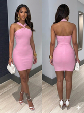 Load image into Gallery viewer, Cocktail Bandage Mini Dress