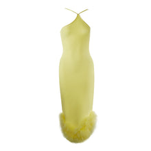 Load image into Gallery viewer, Giselle Feather Bandage Midi Dress