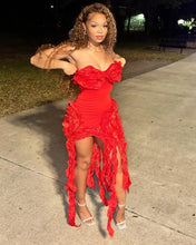 Load image into Gallery viewer, Ali Fringe Bandage Midi Dress