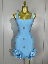 Load image into Gallery viewer, Lori Bandage Ruffle Mini Dress
