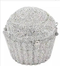 Load image into Gallery viewer, Cupcake Crystal Clutch Bag
