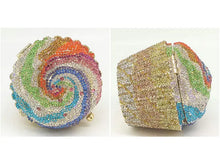 Load image into Gallery viewer, Cupcake Crystal Clutch Bag
