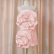 Load image into Gallery viewer, 3D Flower Mini Dress FancySticated

