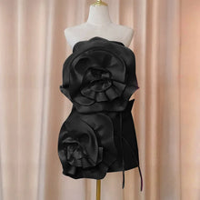 Load image into Gallery viewer, 3D Flower Mini Dress FancySticated
