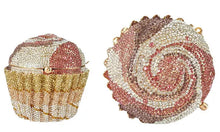 Load image into Gallery viewer, Cupcake Crystal Clutch Bag
