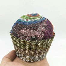 Load image into Gallery viewer, Cupcake Crystal Clutch Bag
