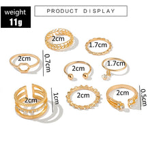 Load image into Gallery viewer, 8pcs/sets Rings Sets FancySticated
