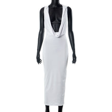 Load image into Gallery viewer, A Hoody Bodycon Dress- White FancySticated
