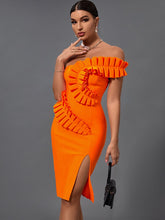 Load image into Gallery viewer, Aida Ruffle Bandage Dress FancySticated
