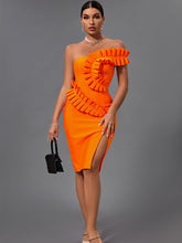 Load image into Gallery viewer, Aida Ruffle Bandage Dress FancySticated
