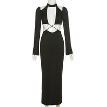 Load image into Gallery viewer, Aja Maxi Dress- Black FancySticated
