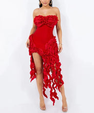 Load image into Gallery viewer, Ali Fringe Bandage Midi Dress FancySticated
