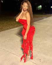 Load image into Gallery viewer, Ali Fringe Bandage Midi Dress FancySticated

