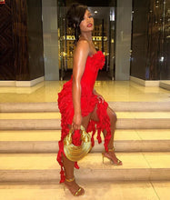 Load image into Gallery viewer, Ali Fringe Bandage Midi Dress FancySticated
