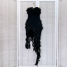 Load image into Gallery viewer, Ali Fringe Bandage Midi Dress FancySticated
