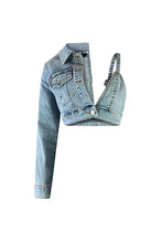Load image into Gallery viewer, Alina Denim Skirt Set FancySticated
